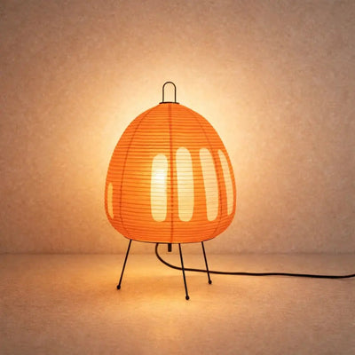 Lampe De Table Japonaise - Papier Tressé | Akolya - Lampe Azeniah