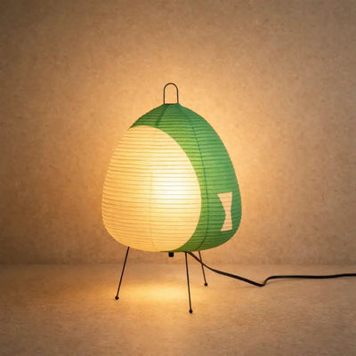 Lampe De Table Japonaise - Papier Tressé | Akolya - Lampe Azeniah