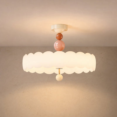 Plafonnier LED Chambre - Halo Crémeux | Nuvora