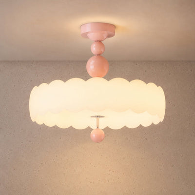 Plafonnier LED Chambre - Halo Crémeux | Nuvora