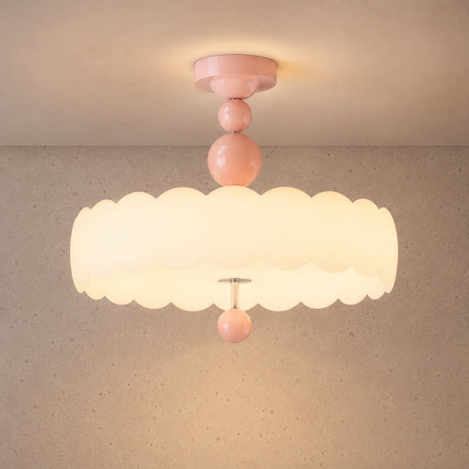 Plafonnier LED Chambre - Halo Crémeux | Nuvora