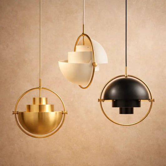 Suspension Scandinave - Cloche Polie | Lundra - Suspension luminaire Azeniah