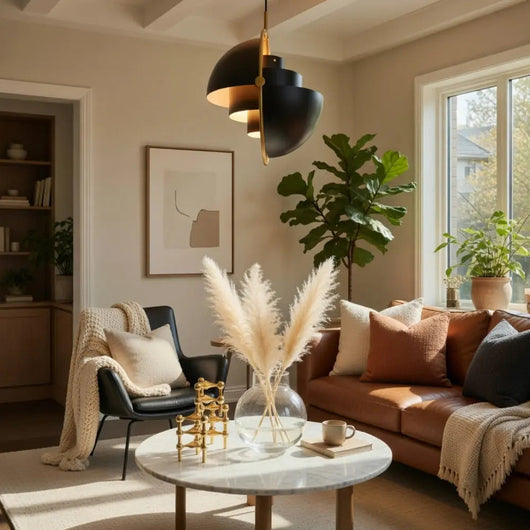 Suspension Scandinave - Cloche Polie | Lundra - Suspension luminaire Azeniah