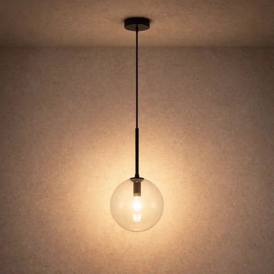 Suspension Boule En Verre - Tige Dorée | Vaelis