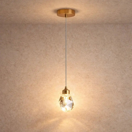 Suspension En Cristal - Éclat Taillé | Kaelyra - Suspension Luminaire Azeniah