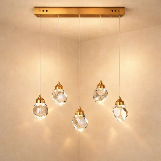 Suspension En Cristal - Éclat Taillé | Kaelyra - Suspension Luminaire Azeniah