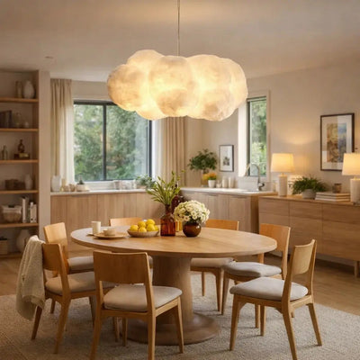 Luminaire Salle À Manger - Coton Sculpté | Nébira - Suspension luminaire Azeniah