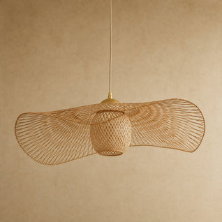 Abat-Jour Bambou Suspension Chapeau Ø 35 à 100 cm | Takonya