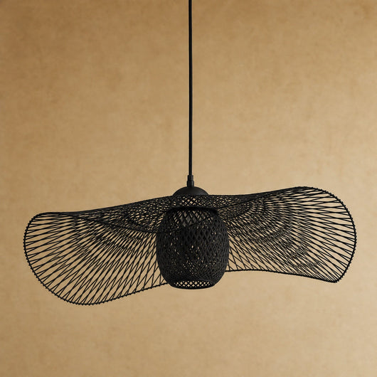 Abat-Jour Bambou Suspension Chapeau Ø 35 à 100 cm Takonya - Azeniah