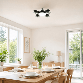 Ampoule Ventilateur E27 2 en 1 avec Lumière LED Télécommande | Nivelys