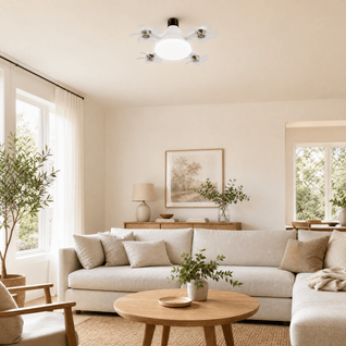 Ampoule Ventilateur E27 2 en 1 avec Lumière LED Télécommande | Nivelys