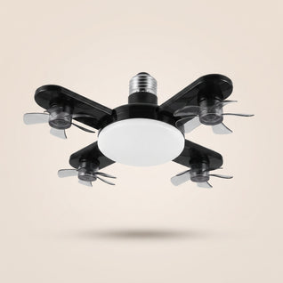 Ampoule Ventilateur E27 2 en 1 avec Lumière LED Télécommande | Nivelys