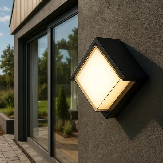 Applique Murale Cube Extérieure - Bloc Géométrique | Bravila - vue 2 | Azeniah