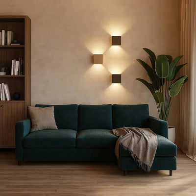 Applique Murale Intérieur - Carré Lumineux | Quadea - vue 2 | Azeniah