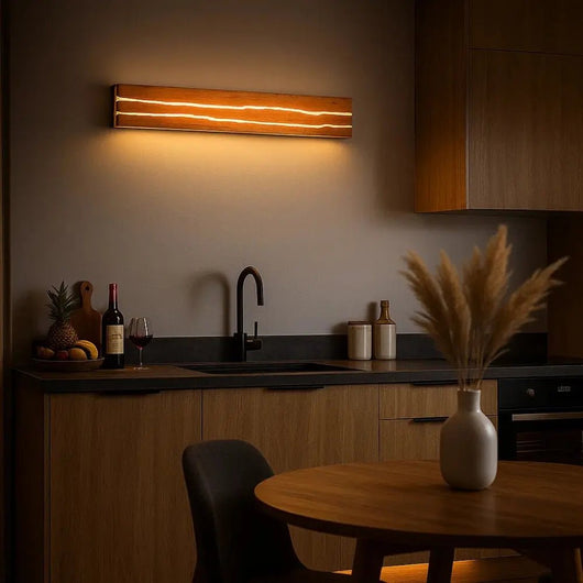 Applique Murale Intérieur en Bois - Écorce Lumineuse | Woodana - vue 5 | Azeniah