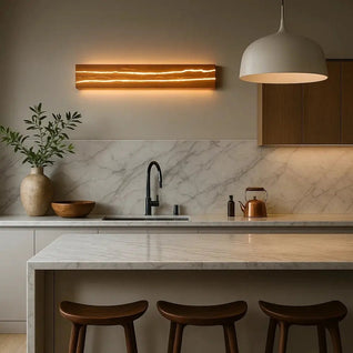 Applique Murale Intérieur en Bois - Écorce Lumineuse | Woodana