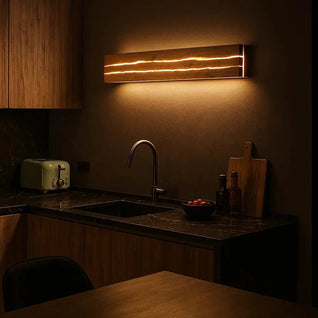 Applique Murale Intérieur en Bois - Écorce Lumineuse | Woodana