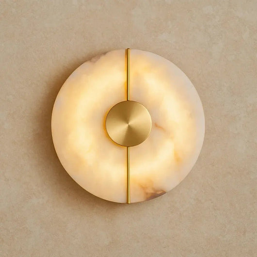 Applique Murale Intérieur Marbre - Disque Sculptural | Mabolia - vue 2 | Azeniah