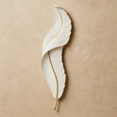 Applique Murale Intérieur - Plume Dorée | Featheria | Azeniah