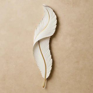 Applique Murale Intérieur - Plume Dorée | Featheria