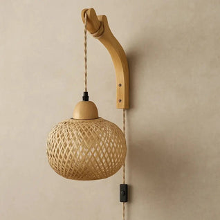 Applique Murale Intérieure Bambou - Ombre Naturelle | Bemora