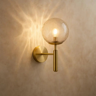 Applique Murale Intérieure - Globe Doré | Eldria