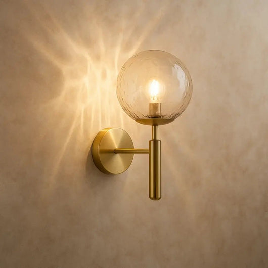 Applique Murale Intérieure - Globe Doré | Eldria | Azeniah