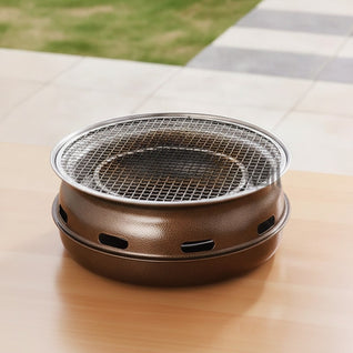 Barbecue Charbon de Table Rond - Gril Coréen Compact | Pyrlen