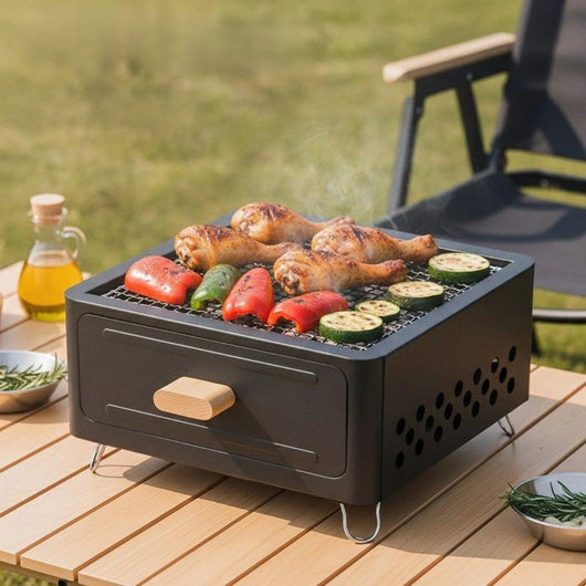 Barbecue Charbon Extrieur Antiadhsif - Gril Portable Forvel