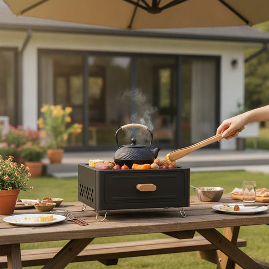 Barbecue Charbon Extérieur - Flamme Vive | Griléo