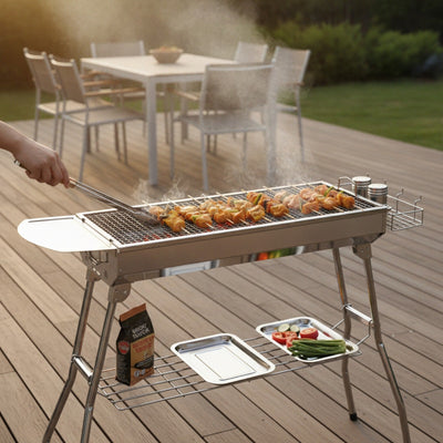 Barbecue Charbon Inox - Cuisson Nomade | Brasero