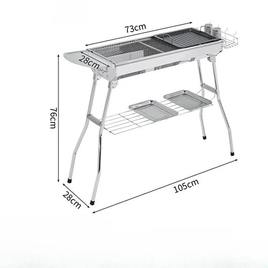 Barbecue Charbon Inox - Cuisson Nomade | Brasero