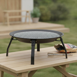 Barbecue Charbon Portable Compact - Sans Fumée sur Pieds | Caloris