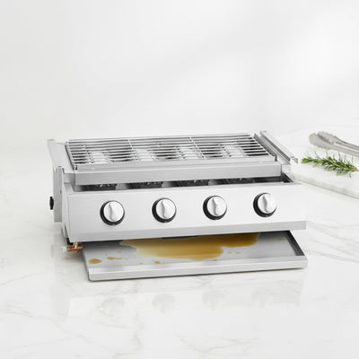 Barbecue Gaz Acier Inoxydable - Table Puissante | Grillini