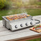 Barbecue Gaz Portable 4 Brûleurs Inox - Sans Fumée | Vulcen