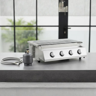Barbecue Gaz Portable 4 Brûleurs Inox - Sans Fumée | Vulcen