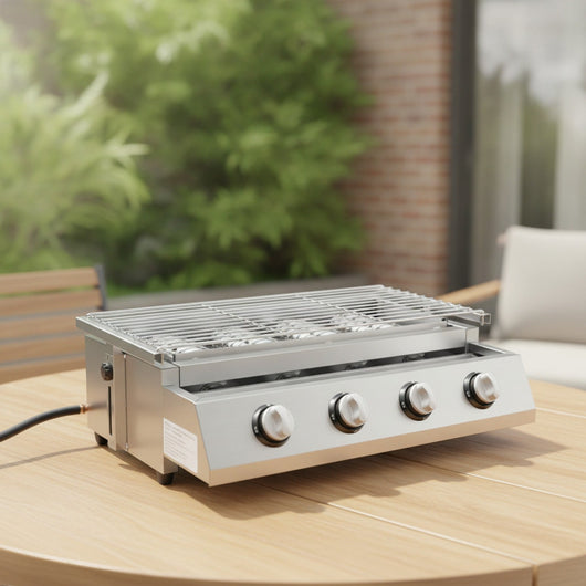 Barbecue Gaz 4 Brûleurs - Flamme Vive | Grilléo