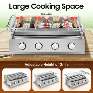 Barbecue Gaz Propane 4 Brûleurs - sur Chariot Jardin | Pyrelle