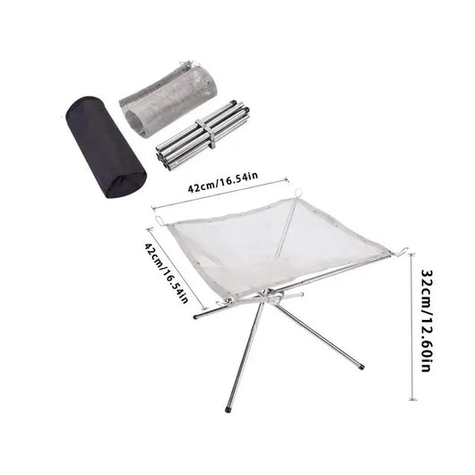 Brasero portable inox, photo produit Azeniah