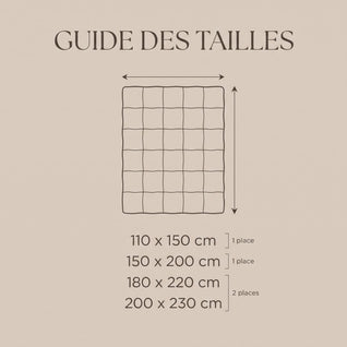Couette d'Été Légère Matelassée, Réversible Lavable | Douvane