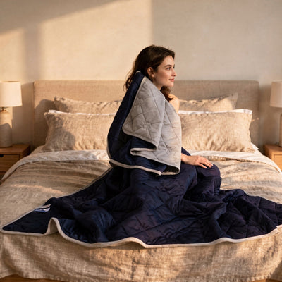Couette rafraîchissante d'été double face, ambiance chambre