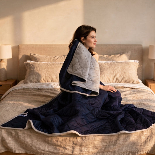 Couette rafraîchissante d'été double face, ambiance chambre