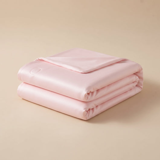 Couverture rafraîchissante Rose Poudré pliée, packshot