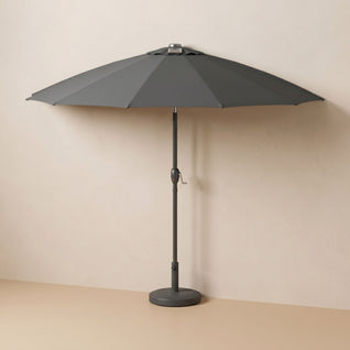 Demi-Parasol de Balcon LED Solaire 294 cm Anti-UV | Velura