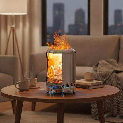 Foyer de Table Bois - Flamme Douce | Ignis