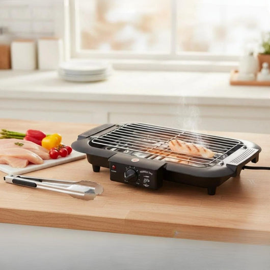 Grill lectrique de Table 2000W - 6 Niveaux de Cuisson Tindel