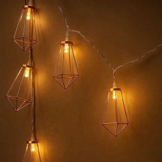 Guirlande LED Lumineuse - Maille Cuivrée | Elvara