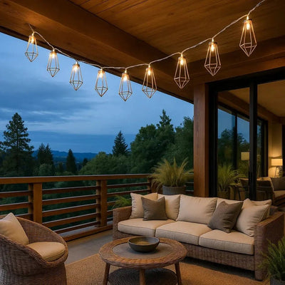 Guirlande LED Lumineuse - Maille Cuivrée | Elvara - vue 6 | Azeniah