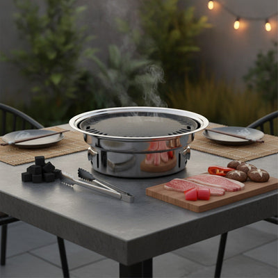 Hibachi Acier Inoxydable | Gril Portable
