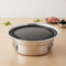 Hibachi Inox Rond Portable - Gril Japonais de Table | Foyen